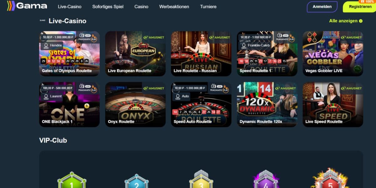 Gama Casino: 100 Freispiele gratis & 2.500+ Spiele image 3